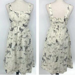 anthropologie Maeve fetch and frolic dress - 50's style